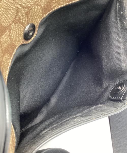 COACH（コーチ）COACH (コーチ) ショルダーバッグ ベージュ×ブラックの古着・服飾アイテム