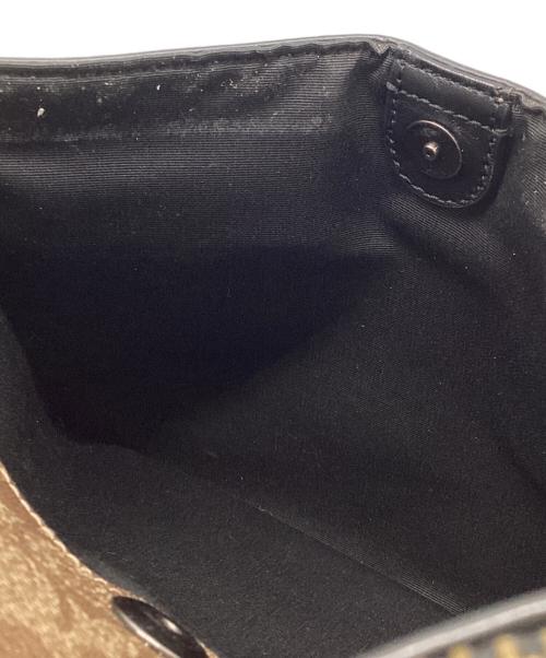 COACH（コーチ）COACH (コーチ) ショルダーバッグ ベージュ×ブラックの古着・服飾アイテム