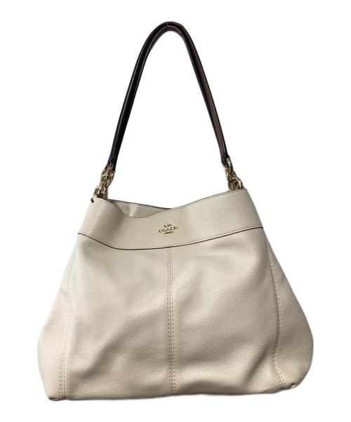 COACH（コーチ）COACH (コーチ) ハンドバッグ アイボリーの古着・服飾アイテム