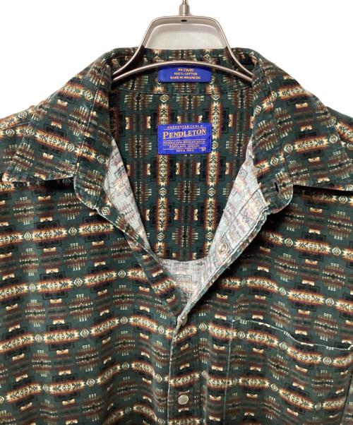 PENDLETON（ペンドルトン）PENDLETON (ペンドルトン) 長袖シャツ グリーン サイズ:Lの古着・服飾アイテム