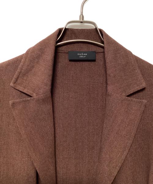 DUSAN Black（ドゥシャン ブラック）DUSAN Black (ドゥシャン ブラック) トッパージャケット ブラウン サイズ:Mの古着・服飾アイテム