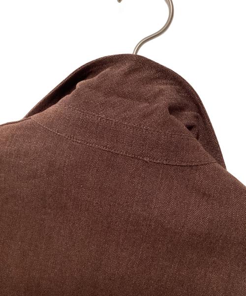 DUSAN Black（ドゥシャン ブラック）DUSAN Black (ドゥシャン ブラック) トッパージャケット ブラウン サイズ:Mの古着・服飾アイテム