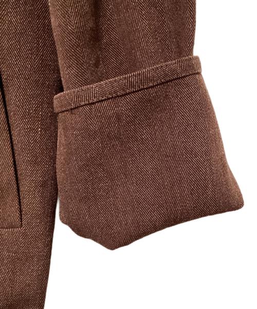 DUSAN Black（ドゥシャン ブラック）DUSAN Black (ドゥシャン ブラック) トッパージャケット ブラウン サイズ:Mの古着・服飾アイテム