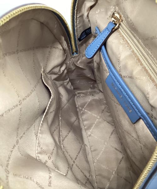 MICHAEL KORS（マイケル・コース）MICHAEL KORS (マイケル・コース) リュック ブルー×ブラウンの古着・服飾アイテム