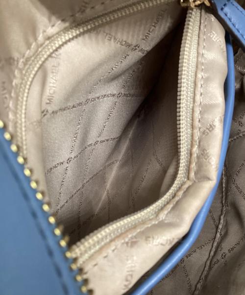 MICHAEL KORS（マイケル・コース）MICHAEL KORS (マイケル・コース) リュック ブルー×ブラウンの古着・服飾アイテム
