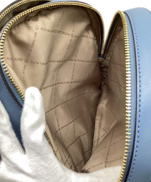 MICHAEL KORS（マイケル・コース）MICHAEL KORS (マイケル・コース) リュック ブルー×ブラウンの古着・服飾アイテム