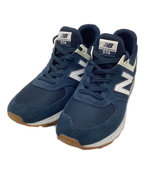NEW BALANCE（ニューバランス）NEW BALANCE (ニューバランス) ローカットスニーカー ネイビー×ホワイト サイズ:26の古着・服飾アイテム