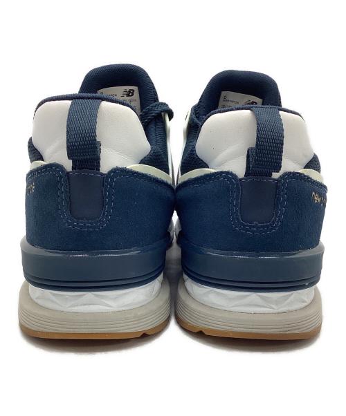 NEW BALANCE（ニューバランス）NEW BALANCE (ニューバランス) ローカットスニーカー ネイビー×ホワイト サイズ:26の古着・服飾アイテム