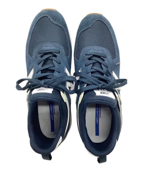 NEW BALANCE（ニューバランス）NEW BALANCE (ニューバランス) ローカットスニーカー ネイビー×ホワイト サイズ:26の古着・服飾アイテム