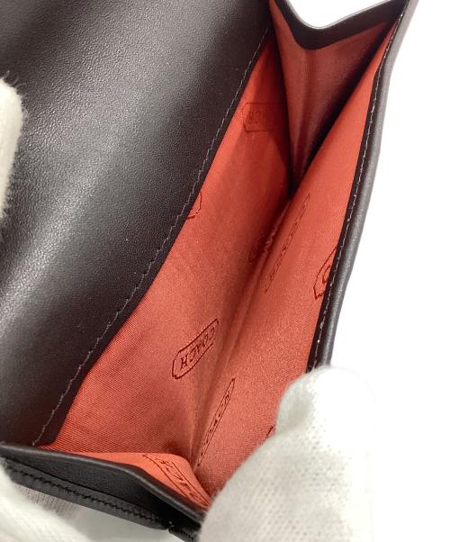 COACH（コーチ）COACH (コーチ) 2つ折り財布 レッド×ブラウンの古着・服飾アイテム
