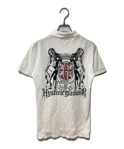 Hysteric Glamour（ヒステリックグラマー）Hysteric Glamour (ヒステリックグラマー) ポロシャツ ホワイト サイズ:Sの古着・服飾アイテム
