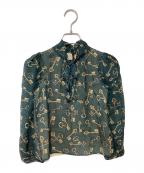DOLCE & GABBANAドルチェ＆ガッバーナ）の古着「長袖ブラウス」｜グリーン