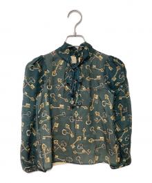 DOLCE & GABBANA（ドルチェ＆ガッバーナ）の古着「長袖ブラウス」｜グリーン