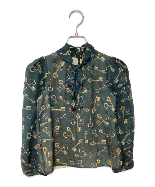 DOLCE & GABBANA（ドルチェ＆ガッバーナ）DOLCE & GABBANA (ドルチェ＆ガッバーナ) 長袖ブラウス グリーン サイズ:113-119cmの古着・服飾アイテム