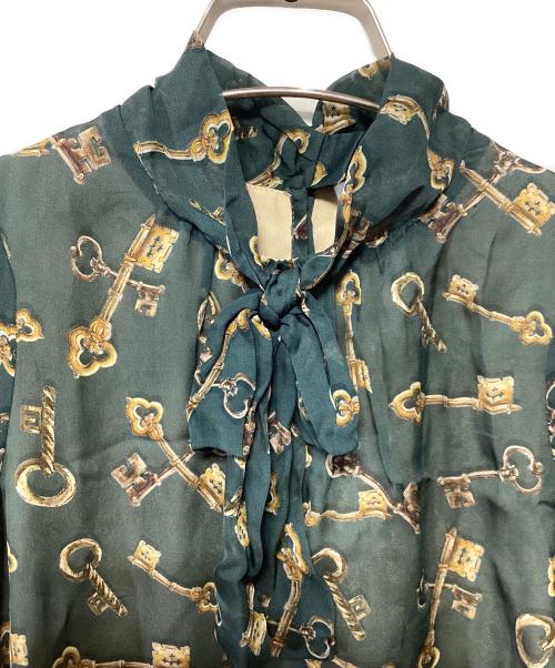 DOLCE & GABBANA（ドルチェ＆ガッバーナ）DOLCE & GABBANA (ドルチェ＆ガッバーナ) 長袖ブラウス グリーン サイズ:113-119cmの古着・服飾アイテム