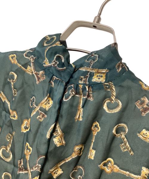 DOLCE & GABBANA（ドルチェ＆ガッバーナ）DOLCE & GABBANA (ドルチェ＆ガッバーナ) 長袖ブラウス グリーン サイズ:113-119cmの古着・服飾アイテム