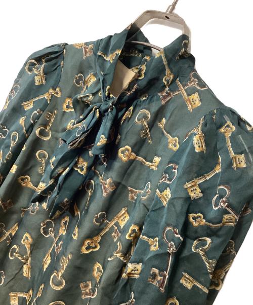 DOLCE & GABBANA（ドルチェ＆ガッバーナ）DOLCE & GABBANA (ドルチェ＆ガッバーナ) 長袖ブラウス グリーン サイズ:113-119cmの古着・服飾アイテム