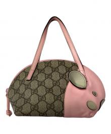 GUCCI（グッチ）の古着「ミニハンドバッグ」｜ベージュ×ピンク