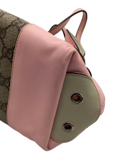 GUCCI（グッチ）GUCCI (グッチ) ミニハンドバッグ ベージュ×ピンクの古着・服飾アイテム