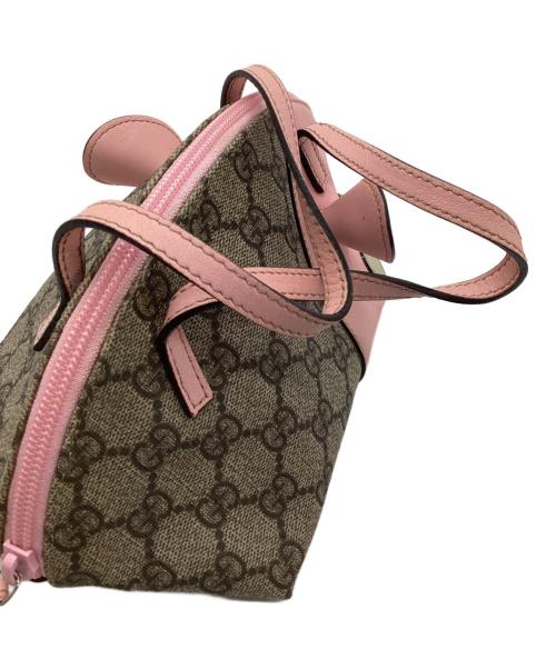 GUCCI（グッチ）GUCCI (グッチ) ミニハンドバッグ ベージュ×ピンクの古着・服飾アイテム