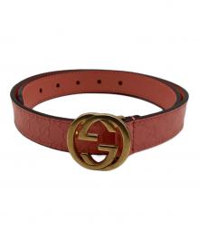GUCCI（グッチ）の古着「ベルト」｜ピンク×ゴールド
