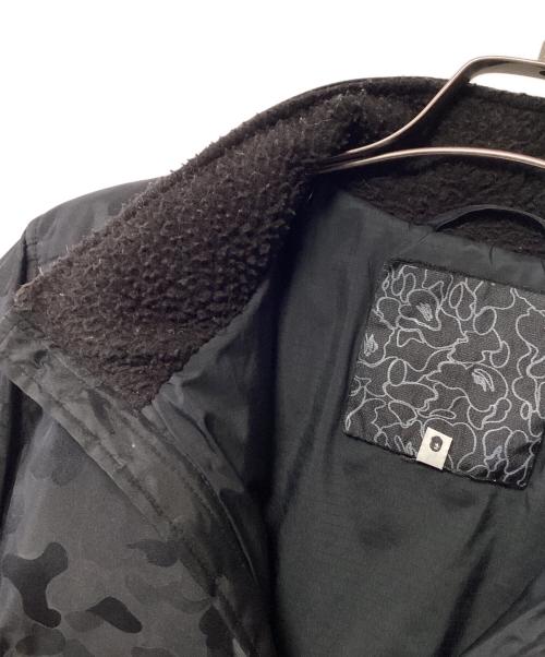 A BATHING APE（アベイシングエイプ）A BATHING APE (アベイシングエイプ) ダウンジャケット ブラック サイズ:Lの古着・服飾アイテム