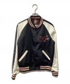 COACHコーチ）の古着「スタジャン」｜ブラック×ホワイト