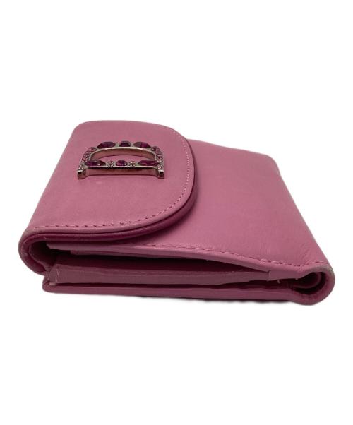 Christian Dior（クリスチャン ディオール）Christian Dior (クリスチャン ディオール) 2つ折り財布 ピンクの古着・服飾アイテム