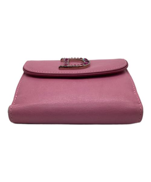 Christian Dior（クリスチャン ディオール）Christian Dior (クリスチャン ディオール) 2つ折り財布 ピンクの古着・服飾アイテム