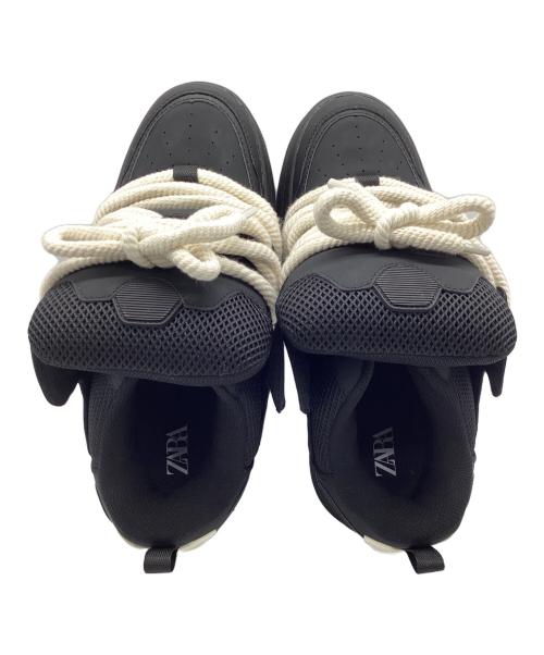 ZARA（ザラ）ZARA (ザラ) スケートロープスニーカー ブラック サイズ:27.5の古着・服飾アイテム