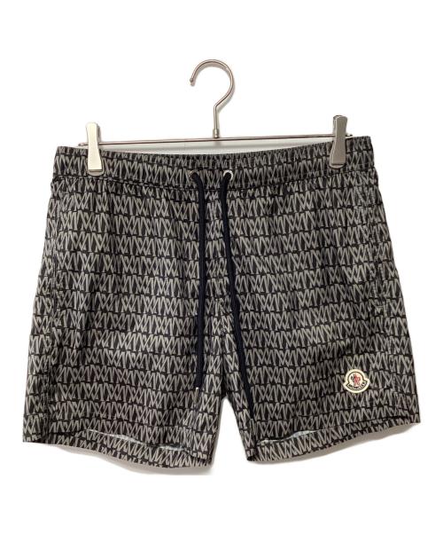 MONCLER（モンクレール）MONCLER (モンクレール) ハーフパンツ グレー×ブラック サイズ:Mの古着・服飾アイテム