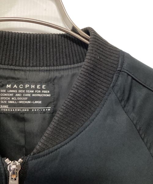 MACPHEE（マカフィー）MACPHEE (マカフィー) ブルゾン ブラック サイズ:36の古着・服飾アイテム