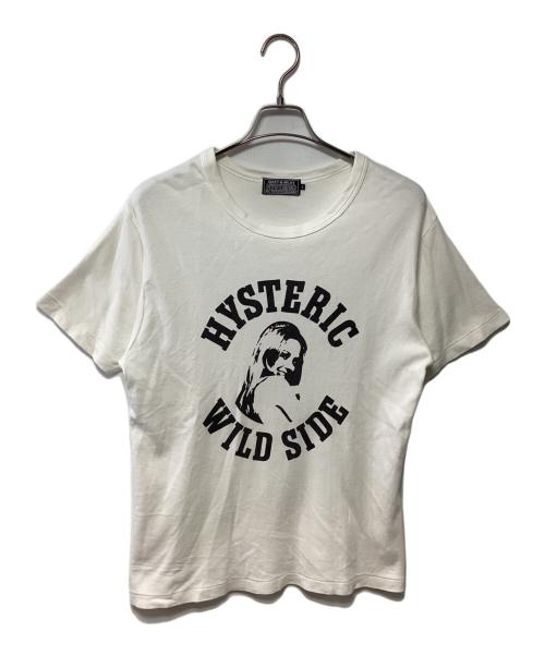 Hysteric Glamour（ヒステリックグラマー）Hysteric Glamour (ヒステリックグラマー) プリントTシャツ ホワイト サイズ:Lの古着・服飾アイテム
