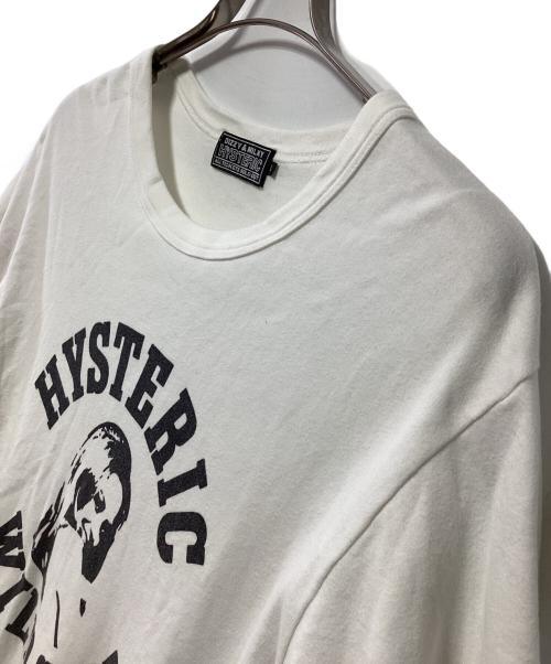 Hysteric Glamour（ヒステリックグラマー）Hysteric Glamour (ヒステリックグラマー) プリントTシャツ ホワイト サイズ:Lの古着・服飾アイテム