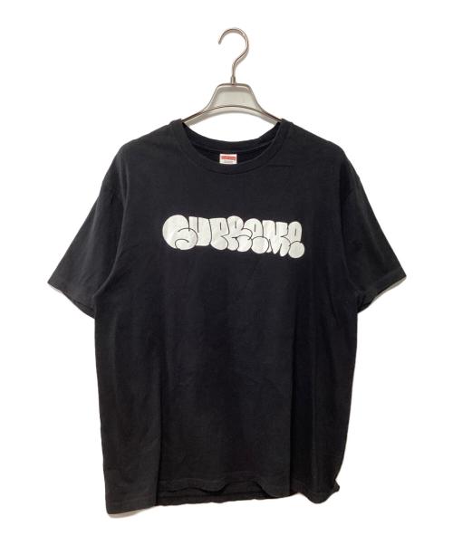 SUPREME（シュプリーム）SUPREME (シュプリーム) プリントTシャツ ブラック×ホワイト サイズ:Lの古着・服飾アイテム