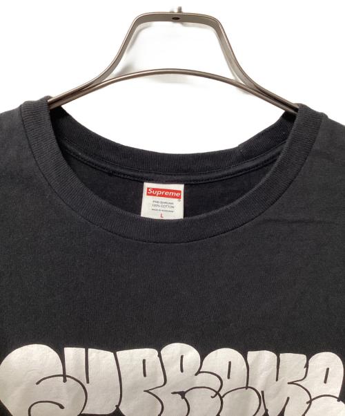 SUPREME（シュプリーム）SUPREME (シュプリーム) プリントTシャツ ブラック×ホワイト サイズ:Lの古着・服飾アイテム