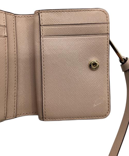 MARC JACOBS（マークジェイコブス）MARC JACOBS (マークジェイコブス) 2つ折り財布 ホワイト×ピンクの古着・服飾アイテム