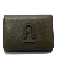 FURLA（フルラ）の古着「3つ折り財布」｜カーキ