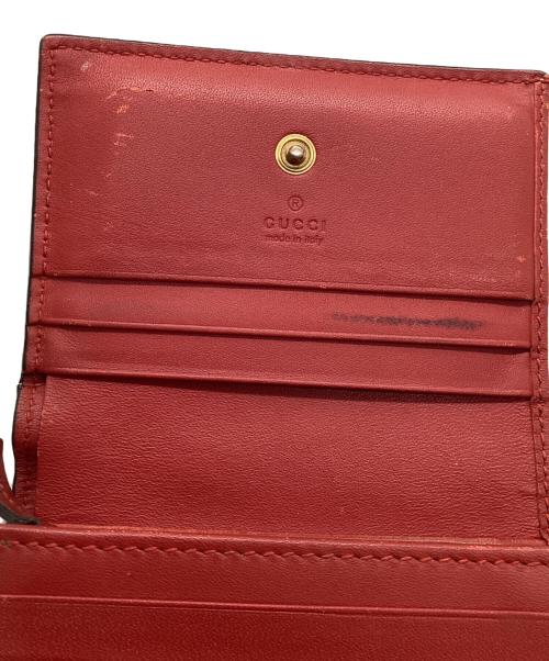 GUCCI（グッチ）GUCCI (グッチ) チェリーコンパクトウォレット レッドの古着・服飾アイテム