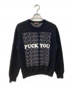 SUPREME×Hysteric Glamourシュプリーム×ヒステリックグラマー）の古着「厚手ニット」｜ブラック