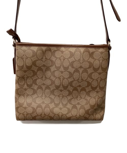 COACH（コーチ）COACH (コーチ) ショルダーバッグ ベージュ×ブラウンの古着・服飾アイテム