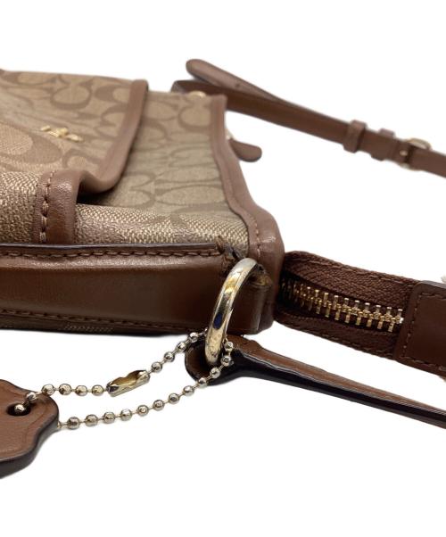 COACH（コーチ）COACH (コーチ) ショルダーバッグ ベージュ×ブラウンの古着・服飾アイテム