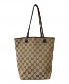GUCCIグッチ）の古着「トートバッグ」｜ベージュ