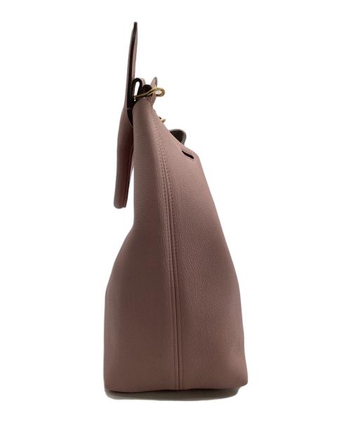 ANYA HINDMARCH（アニヤ・ハインドマーチ）ANYA HINDMARCH (アニヤ・ハインドマーチ) ビルドアバッグ ピンクの古着・服飾アイテム