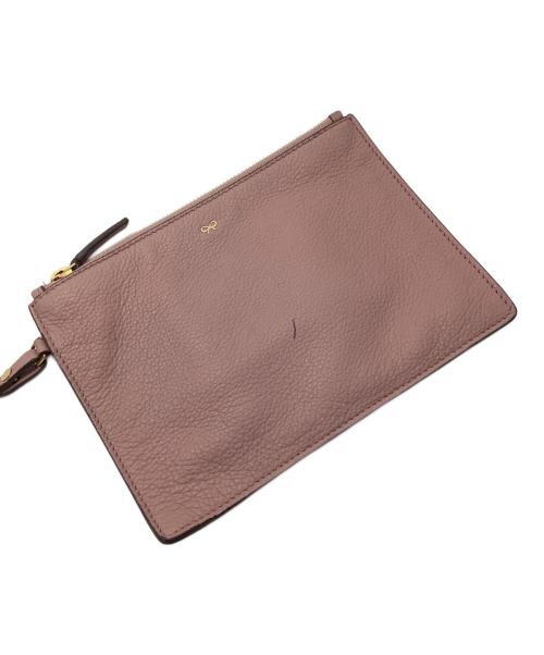 ANYA HINDMARCH（アニヤ・ハインドマーチ）ANYA HINDMARCH (アニヤ・ハインドマーチ) ビルドアバッグ ピンクの古着・服飾アイテム