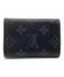 LOUIS VUITTON (ルイ ヴィトン) モノグラムエクリプス ディスカバリーコンパクトウォレット ブラック：30000円