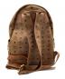 MCM (エムシーエム) スタッズリュック キャメル：17000円