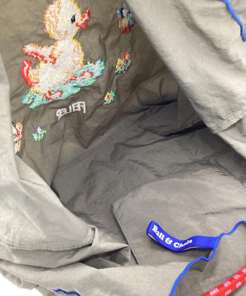 BALL & CHAIN（ボールアンドチェーン）BALL & CHAIN (ボールアンドチェーン) FEILER (フェイラー) ナイロンショルダーバッグ カーキの古着・服飾アイテム