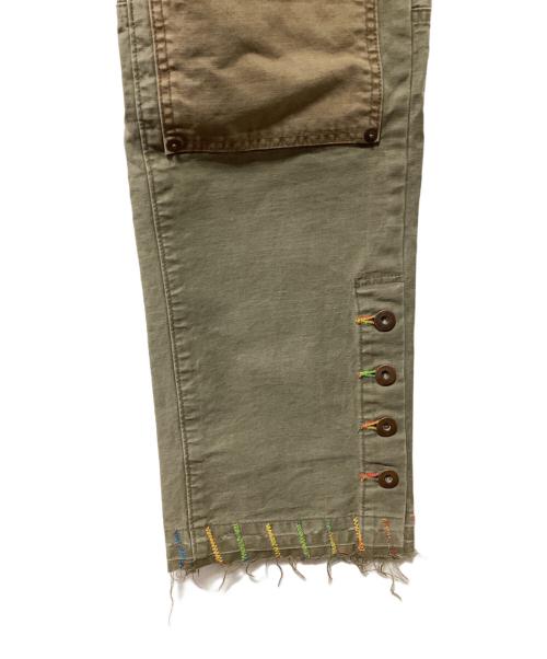 MLVINCE（メルヴィンス）MLVINCE (メルヴィンス) ダブルニーペインターパンツ カーキ サイズ:36の古着・服飾アイテム