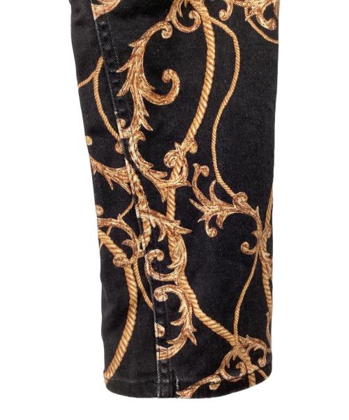 GANNI（ガニー）GANNI (ガニー) デニムパンツ ブラック×ブラウン サイズ:26の古着・服飾アイテム